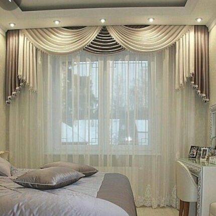 Luxury Layered Drapes with Sheer Curtain Set